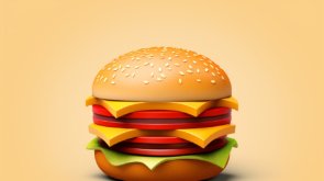 delicious-looking-3d-burger-with-simple-background