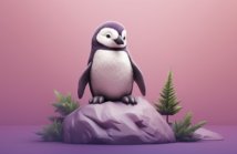 view-3d-penguin-bird-1